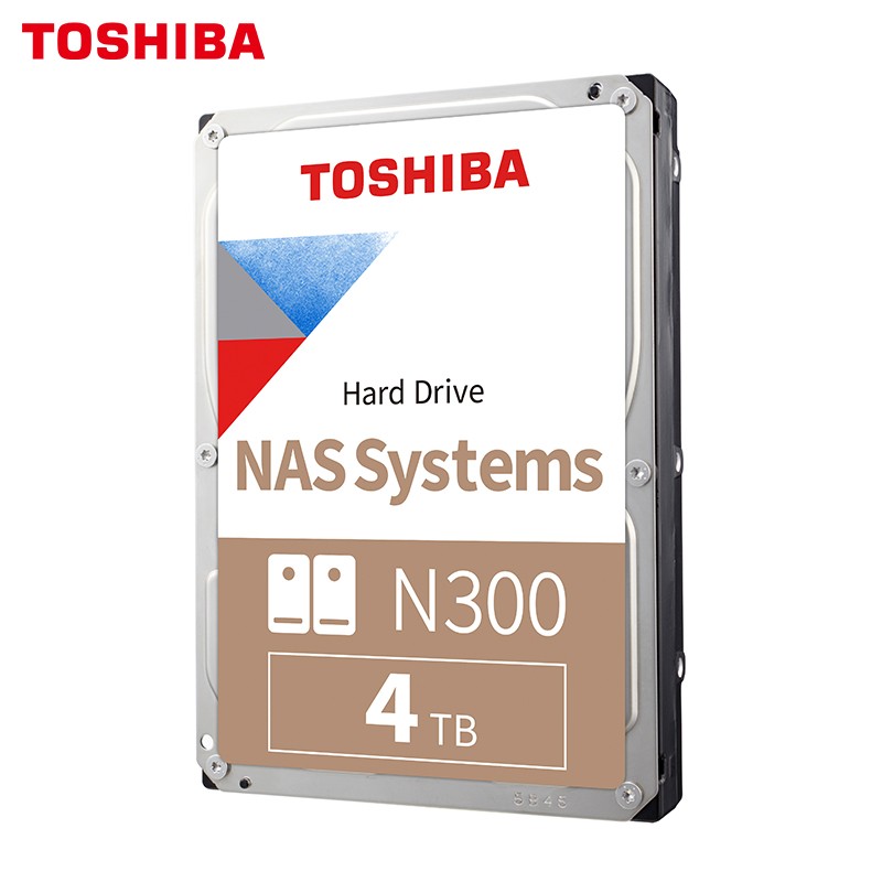 东芝(TOSHIBA)4TB 256MB 7200RPM NAS网络存储机械硬盘 SATA接口 N300系列(HDWG440)