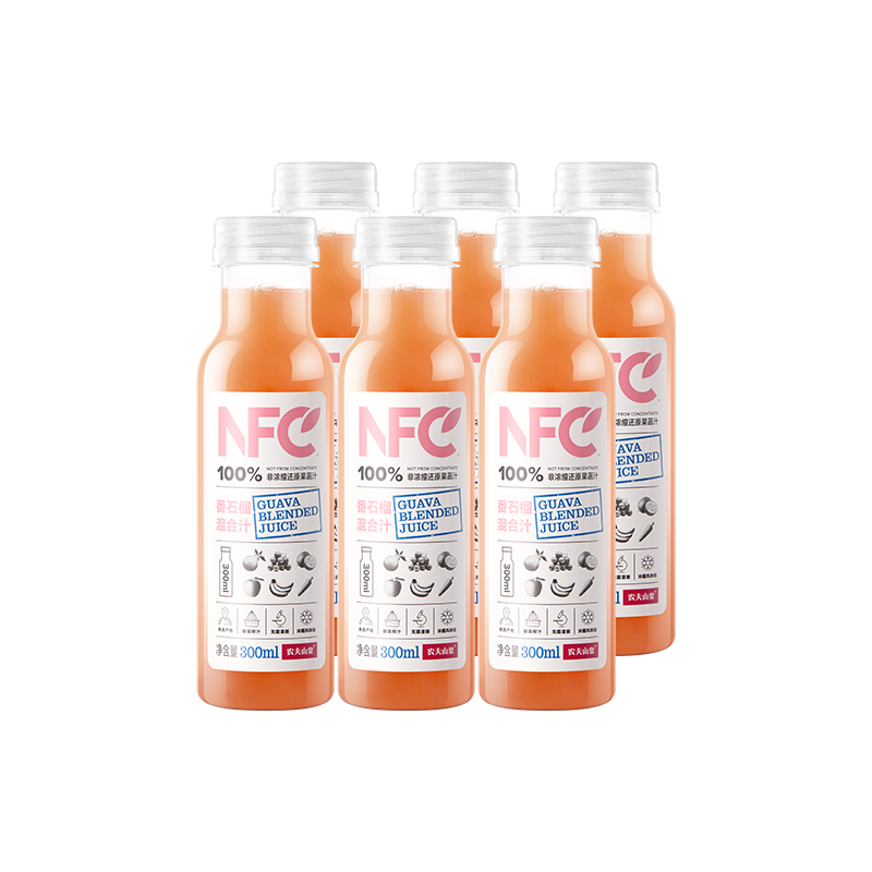 ���ڲ�����nfcũ��ɽȪ  ��ե��֭  ������� ��ʯ����֭300ml*6ƿ