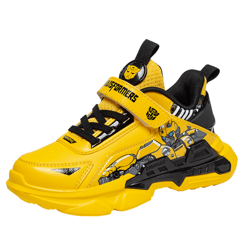 大黄蜂童鞋潮牌男童革面运动鞋 秋季中大童休闲儿童跑步鞋 d101316399