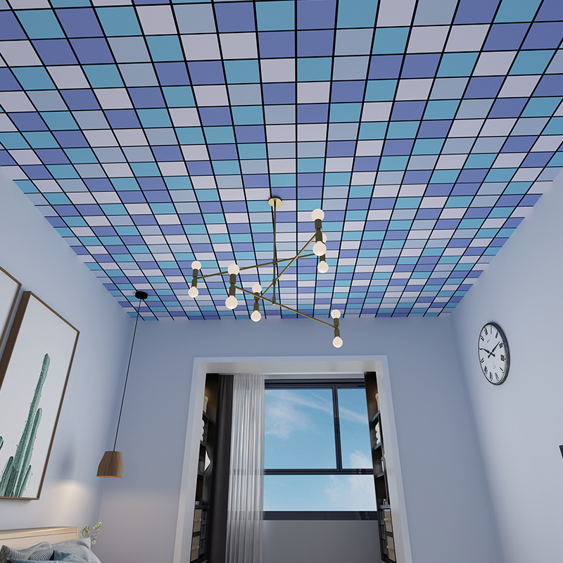 花烛  屋顶贴纸天花板自粘墙贴 吊顶装饰屋顶贴纸欧式加厚防水厨房