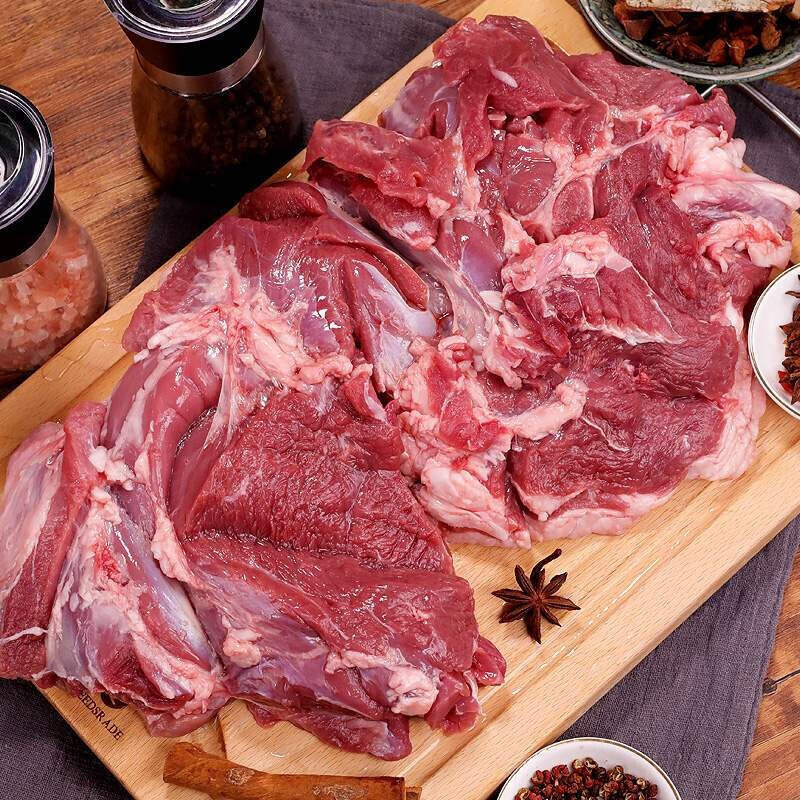 新鲜现杀大尾羊羔羊肉 红烧清水煮烤羊肉火锅抓饭食材 新疆羊肉7斤装