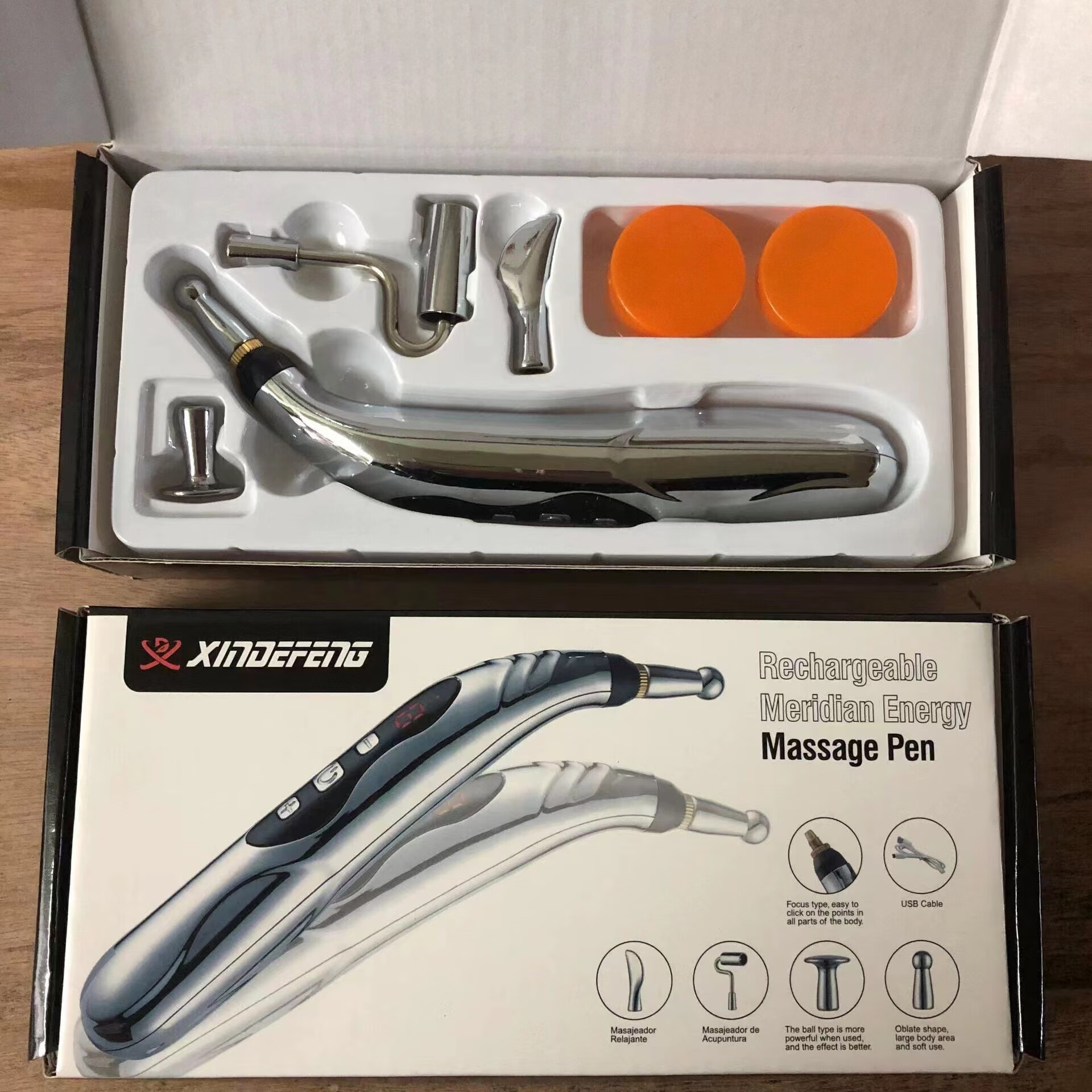 充电款电子针灸笔穴位拨筋按摩器脉冲理疗疏通点穴智能寻穴经络笔