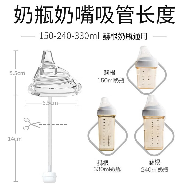 fitin hegen（fitin hegen奶瓶配件）赫根奶瓶配件鸭嘴奶嘴重力球配件 白手柄+吸嘴+鸭嘴【带重力球】