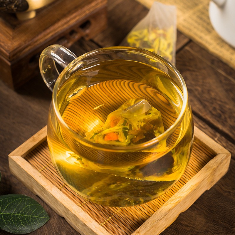 枸杞菊花决明子茶丝金皇菊牛蒡根金银养花肝护桂花肝茶熬夜泡水喝去的