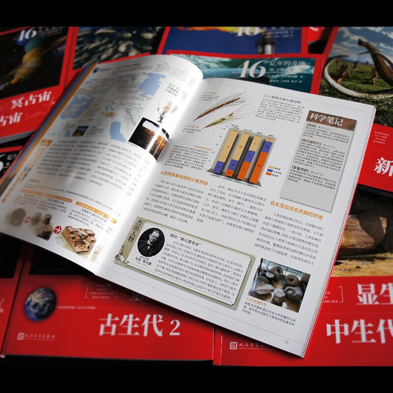 46亿年的奇迹 地球简史全套（共13册）(冥古宙·太古宙/元古宙/显生宙·古生代1-3/显生宙·中生代1-3/显生宙·新生代1-5/）人民文学出版社暑假阅读暑假课外书课外暑假自主阅读暑期假期读物详情图