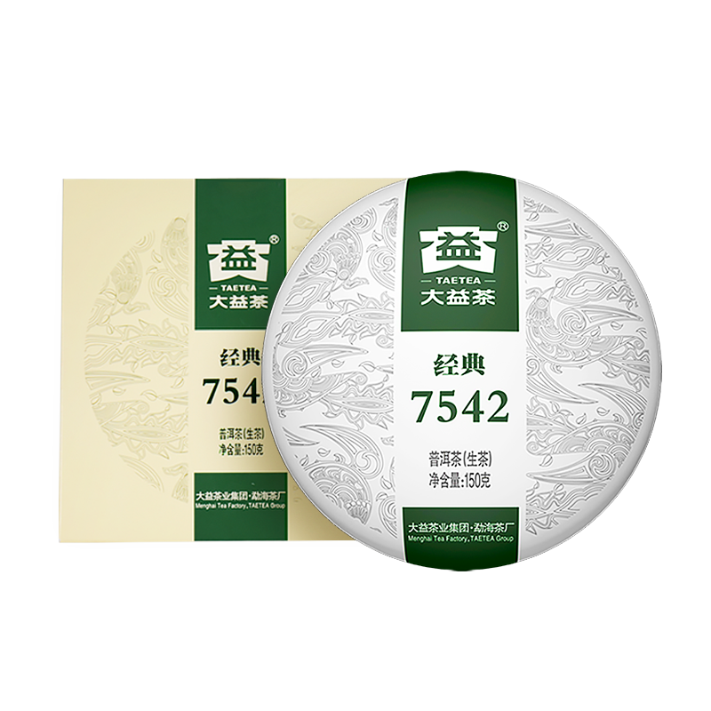 TAETEA 大益 经典7542 普洱生茶 150g