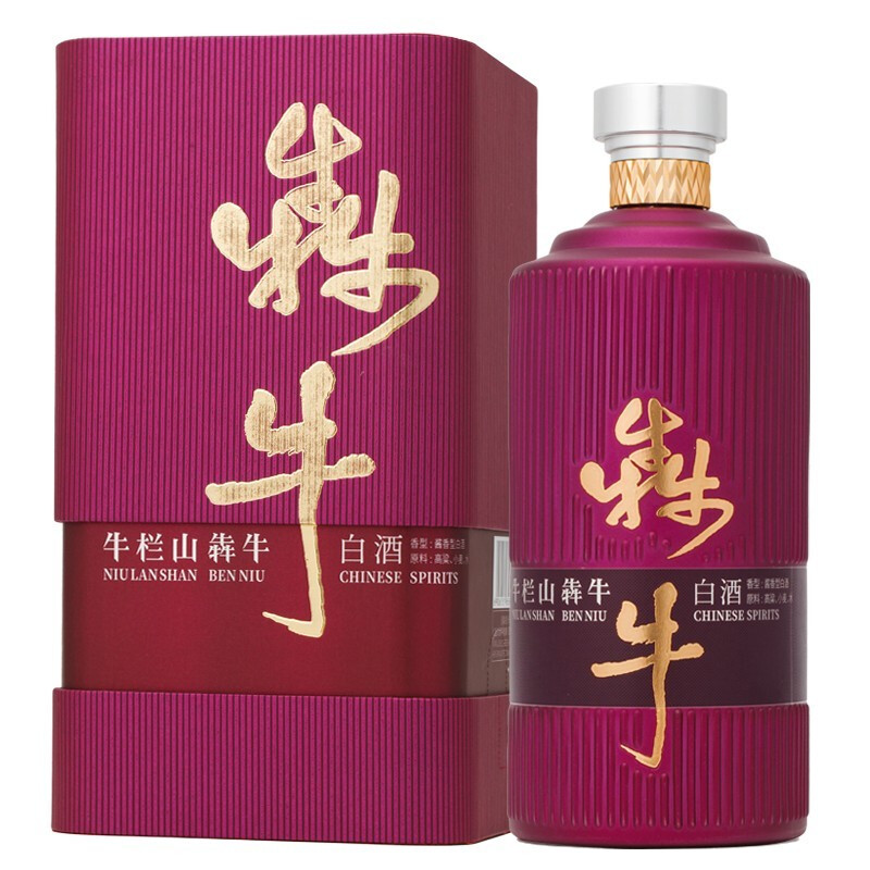 牛栏山 犇牛 53度 酱香型高度白酒 500ml礼盒 单瓶装