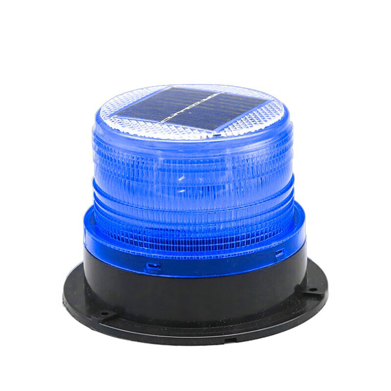 卡英 警示灯 车用太阳能警示灯 夜间警示闪光灯 led灯信号灯 蓝色爆闪