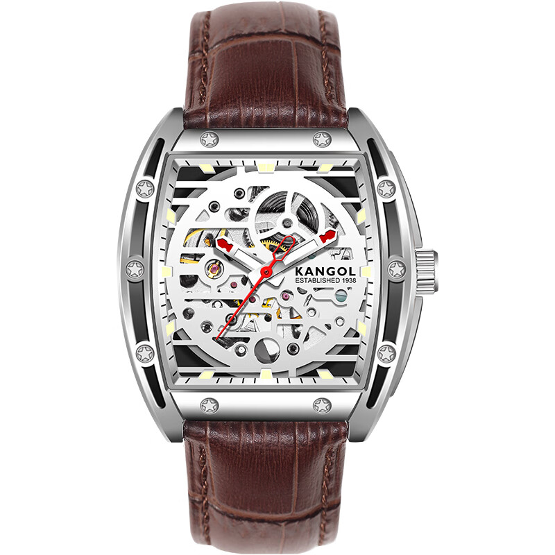 kangol 英国品牌全自动机械时尚男士手表男表学生时尚新款显白防水