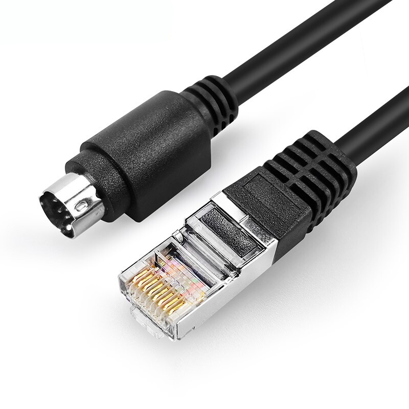 适用华为控制线rj45转visca8适用te50 vpc600视频会议摄像机圆din8针