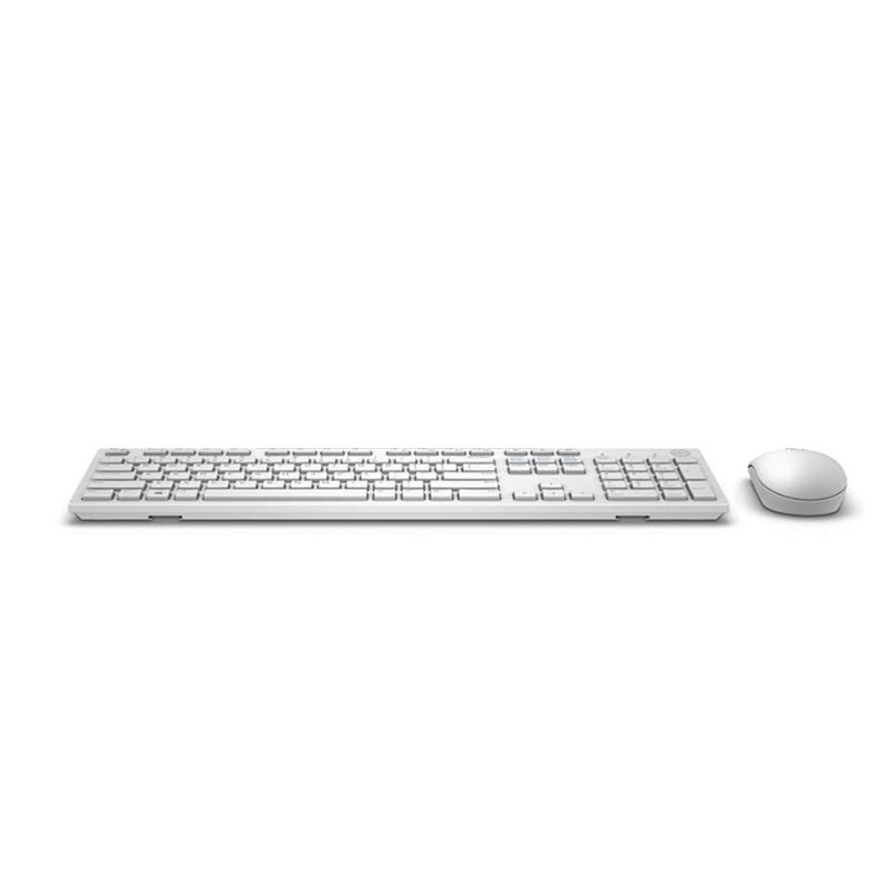 戴尔（DELL） 有线键盘鼠标套装 笔记本电脑办公USB巧克力键鼠套装套件 KB216+MS116 白色
