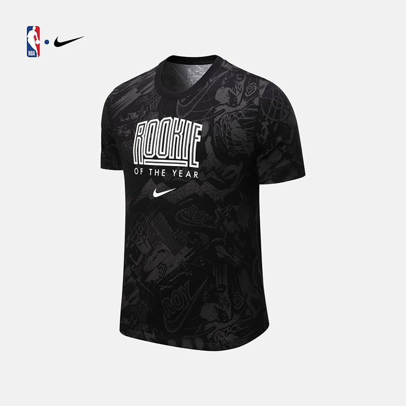 o.y纪念t恤 男子篮球运动时尚休闲宽松圆领短袖t恤 腾讯体育 黑色 s