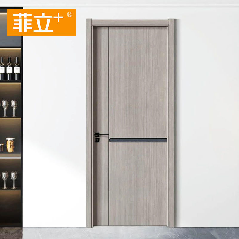 全套新款碳纤实木门房间室内门套装无漆木门 桥洞板填充 碳纤实木门套