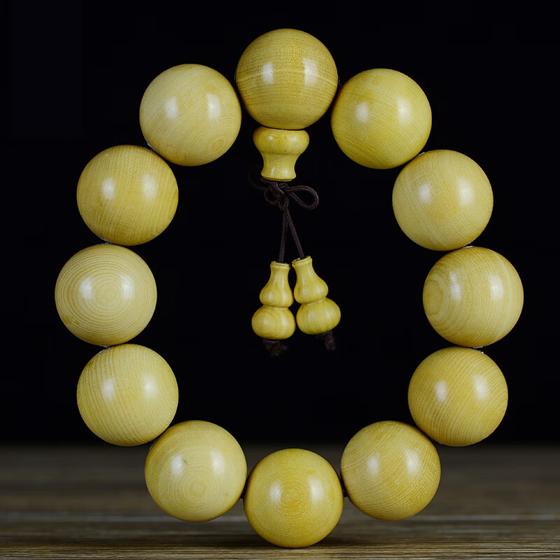 湖北黄杨小叶黄杨木佛珠手串 精品小孔手串2.