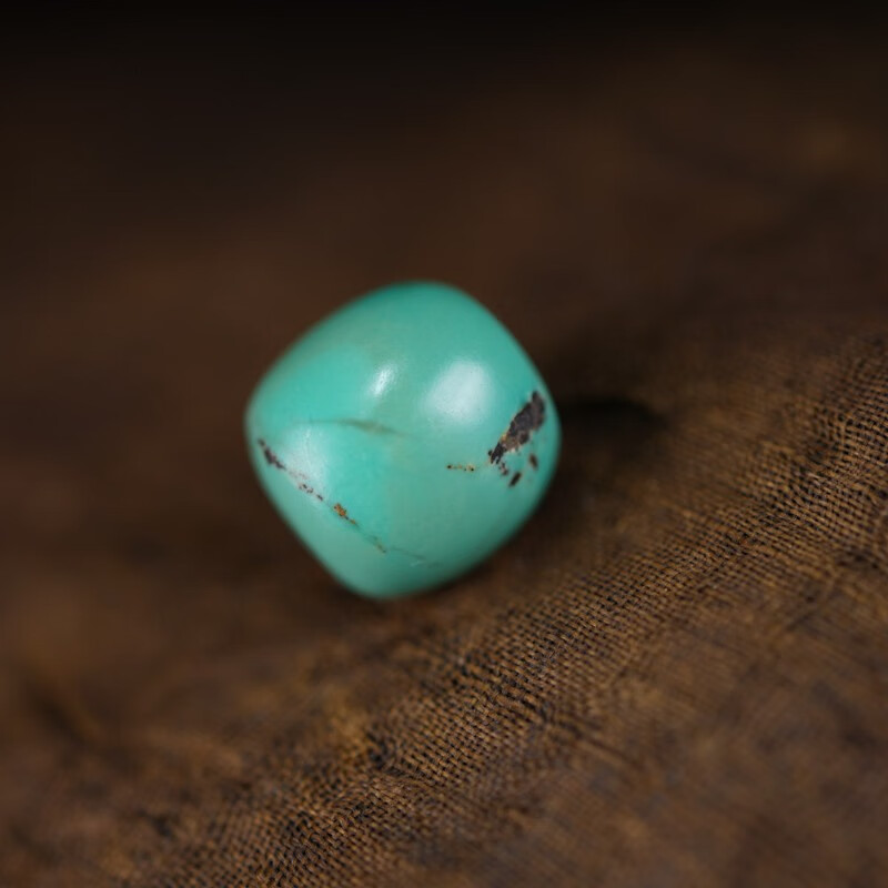 酷奇象(kuqixiang) 14mm原矿无优化 西藏老绿珠 桶珠老型珠配珠藏系