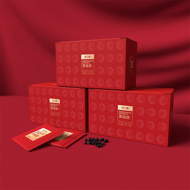 梅花乡青梅精  半年装/ 年度装 诏安富硒青梅浓缩精华 半年版6盒 (180