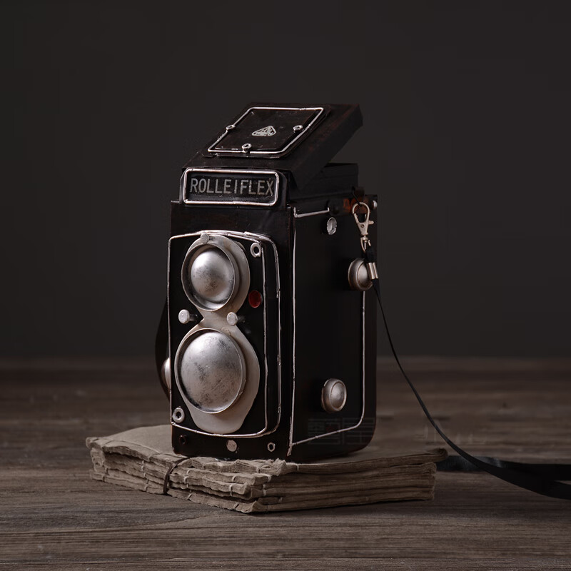 忆往昔美式复古怀旧老式照相机模型婚纱影楼道具家居装饰摆件工艺品