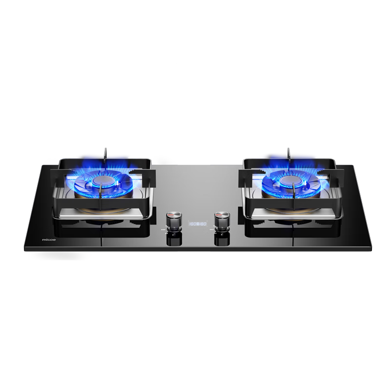 四季沐歌（MICOE）燃气灶双灶煤气灶嵌入式天然气液化气灶台式灶具煤气炉燃气炉 【天然气】5.2kW真铜火盖+定时+包安装