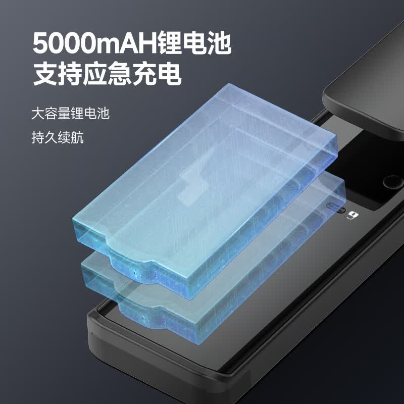 DRESEN指纹锁全自动智能锁密码门锁家用防盗门锁智能门锁前十名带摄像头 带猫眼摄像头+手机智联+远程解锁