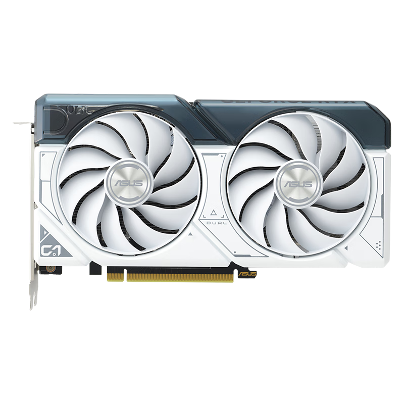 ASUS 华硕 白色 DUAL GeForce RTX4060TI-O8G-WHITE 电竞游戏显卡