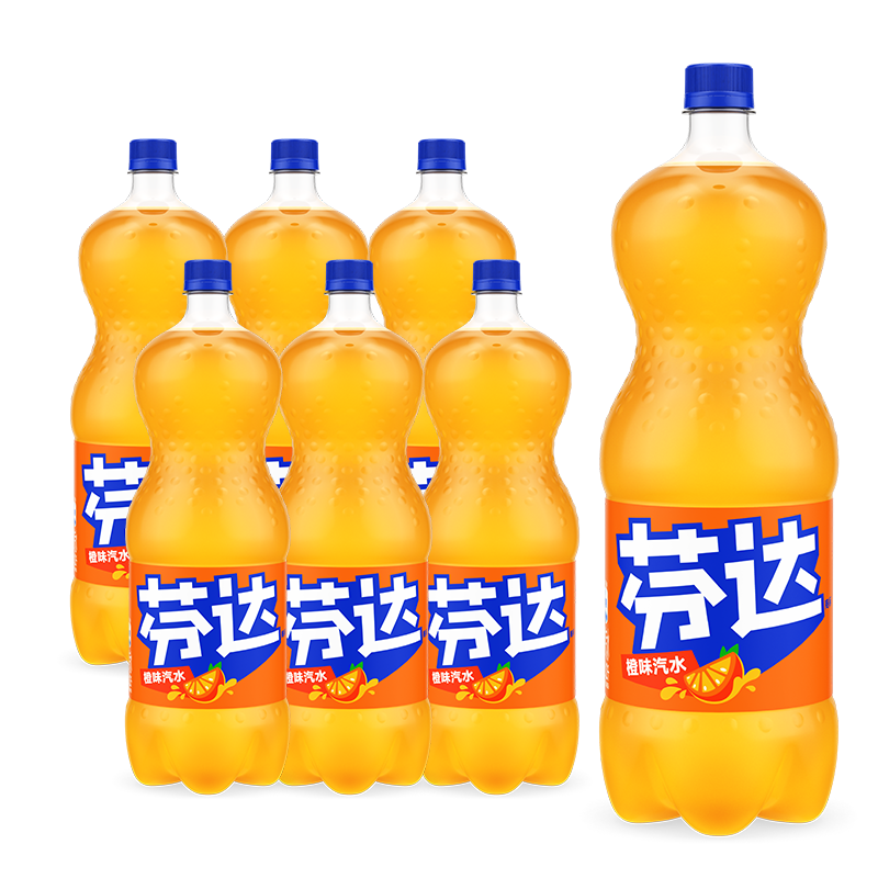 Fanta 芬达 汽水 橙味 2L*6瓶