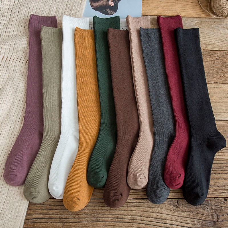 kz ck日本韩国品牌女士香港潮牌袜子女中筒袜潮纯棉jk小腿袜春秋日系