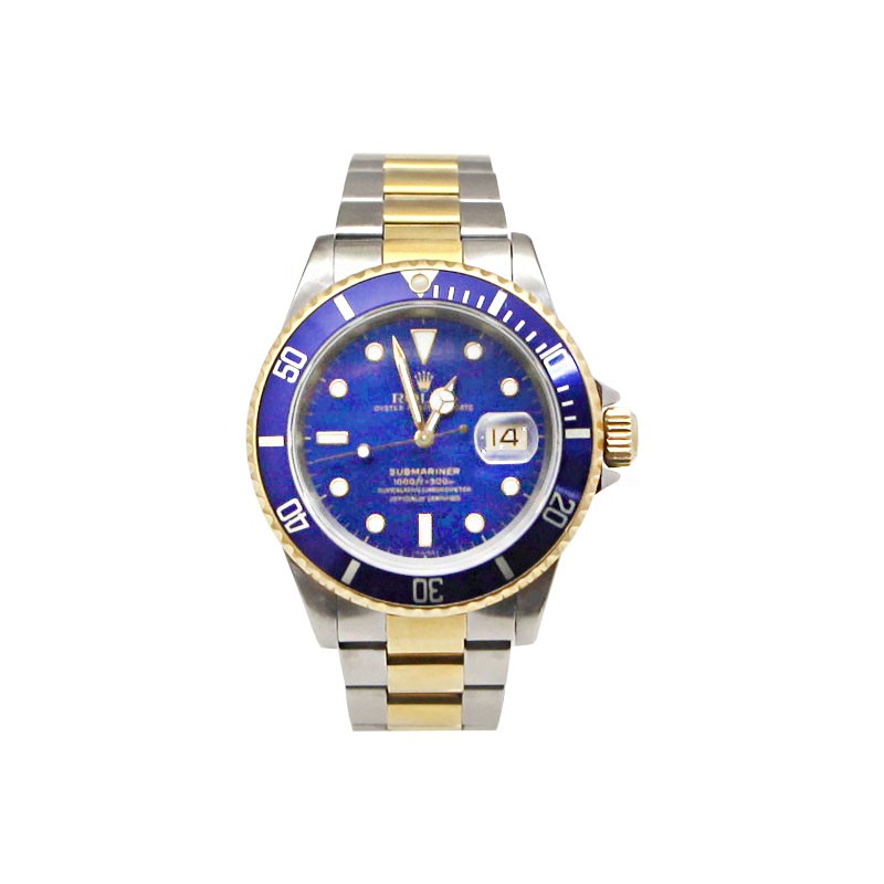 【二手95新】劳力士rolex 潜航者型间金蓝男士手表 自动机械男表 时尚