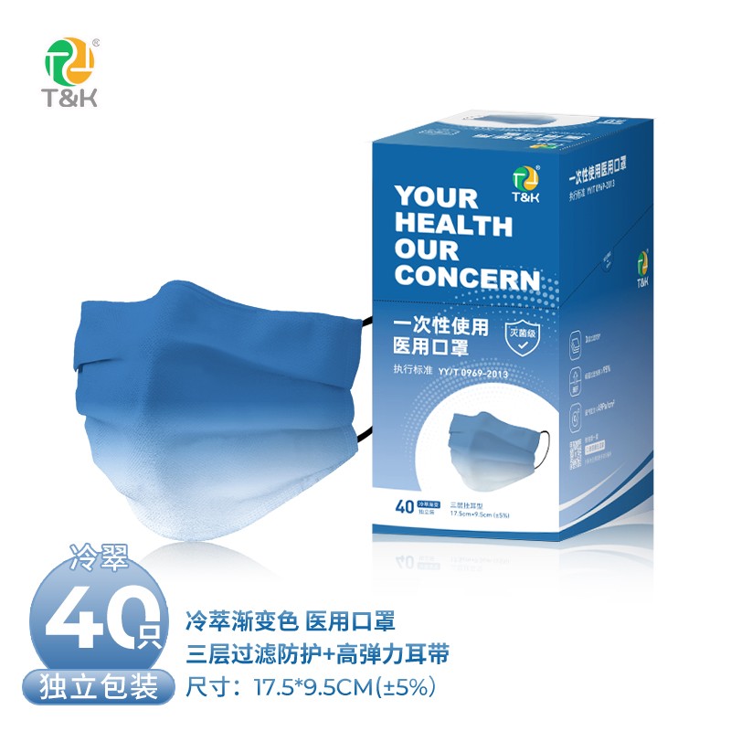 口罩必备,推荐泰恩康品牌的一次性灭菌级医用口罩和莫兰迪彩色男女潮流个性口罩