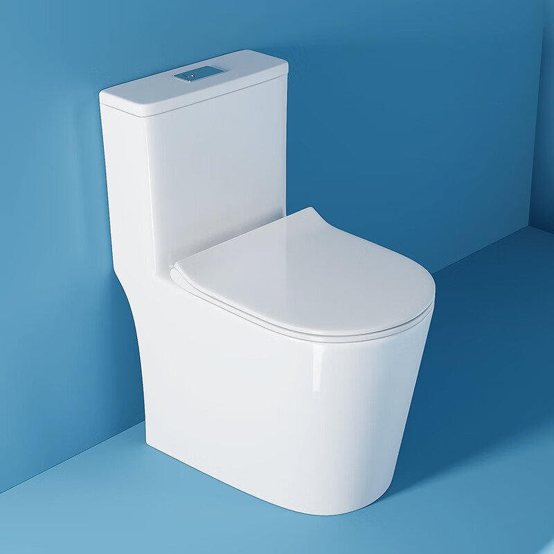 梓碧 小户型家用超旋虹吸式连体节水马桶坐便器大冲力泊岸马桶 坑距