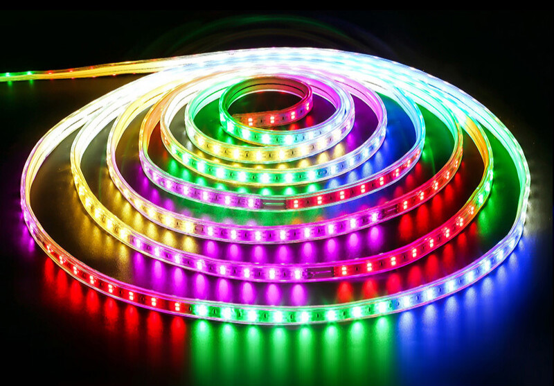 哲弘地跑马灯带led七彩变色彩灯户外水广告招牌室外220v闪光霓虹灯条