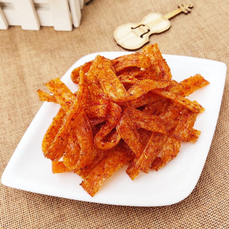 蕴召手撕素鸡排辣条零食素面筋麻辣食品8090后网红儿时怀旧小吃 手撕