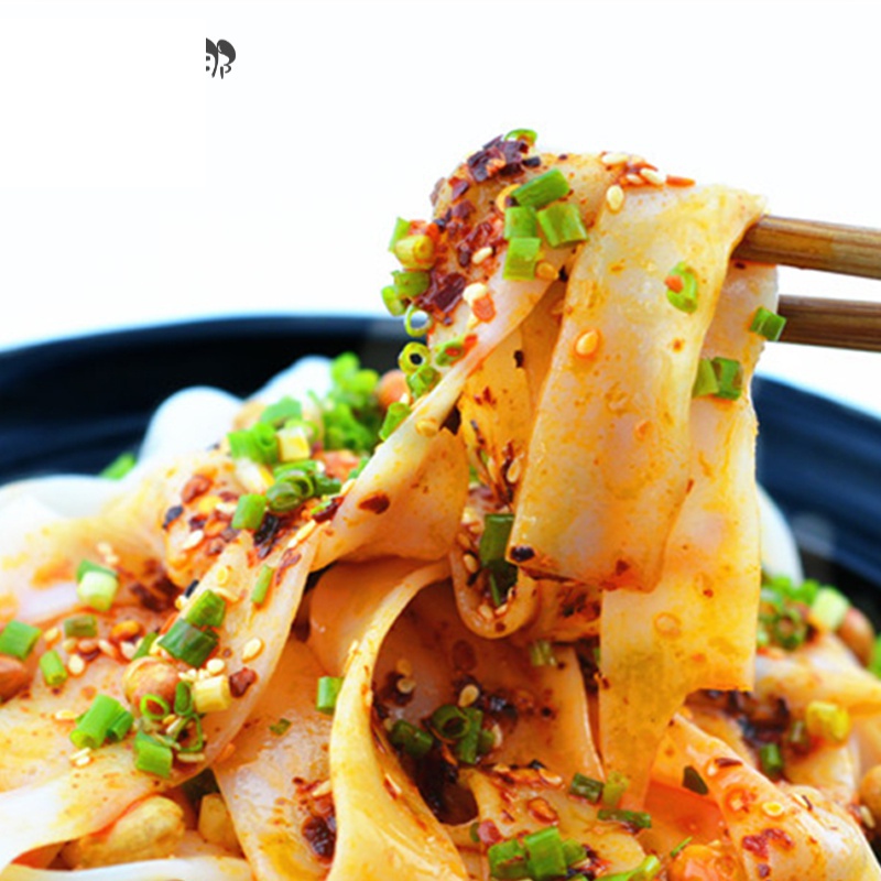 虎钢馋红油米皮遵义名优小吃凉拌贵州特产正宗凉皮素米皮方 红油米皮