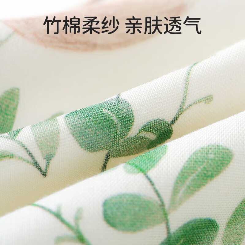欧孕(OUYUN)婴儿睡袋一体可拆袖春秋竹棉宝宝防着凉防踢被薄款儿童一体睡袋 斑马【前四后二中袖】 S码【65cm×31cm】