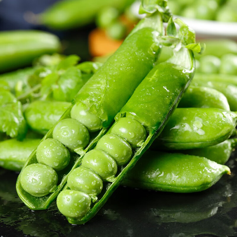 美果汇新鲜豌豆长寿仁豌豆剥豌豆米豆荚带壳豌豆批发新鲜蔬菜 1斤
