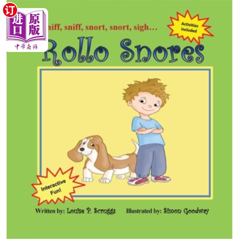 海外直订rollo snores: sniff, sniff.snort, snort.