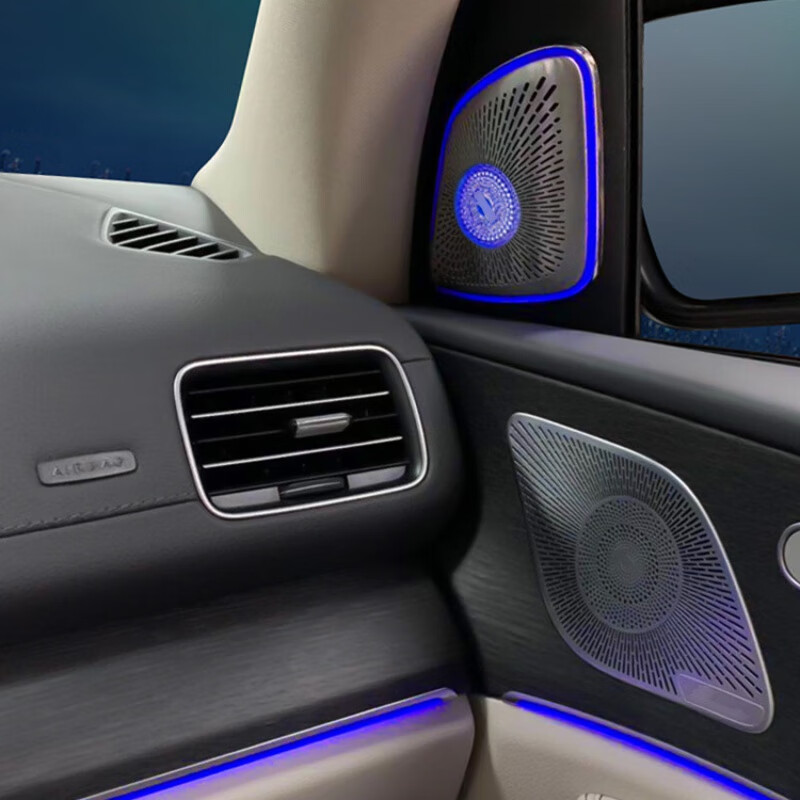 南音适用奔驰gle/gls/w167高音发光喇叭罩a柱64色同步原厂氛围灯改装