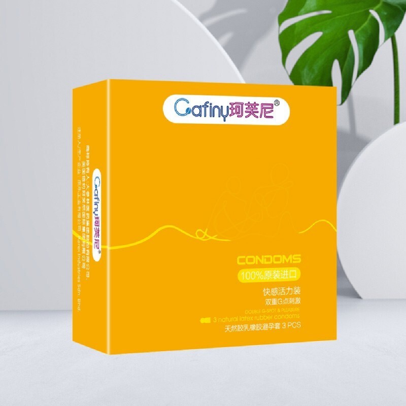 珂芙尼天然胶乳橡胶避孕套(女性体感/快感活力)  3只【新老包装随机发
