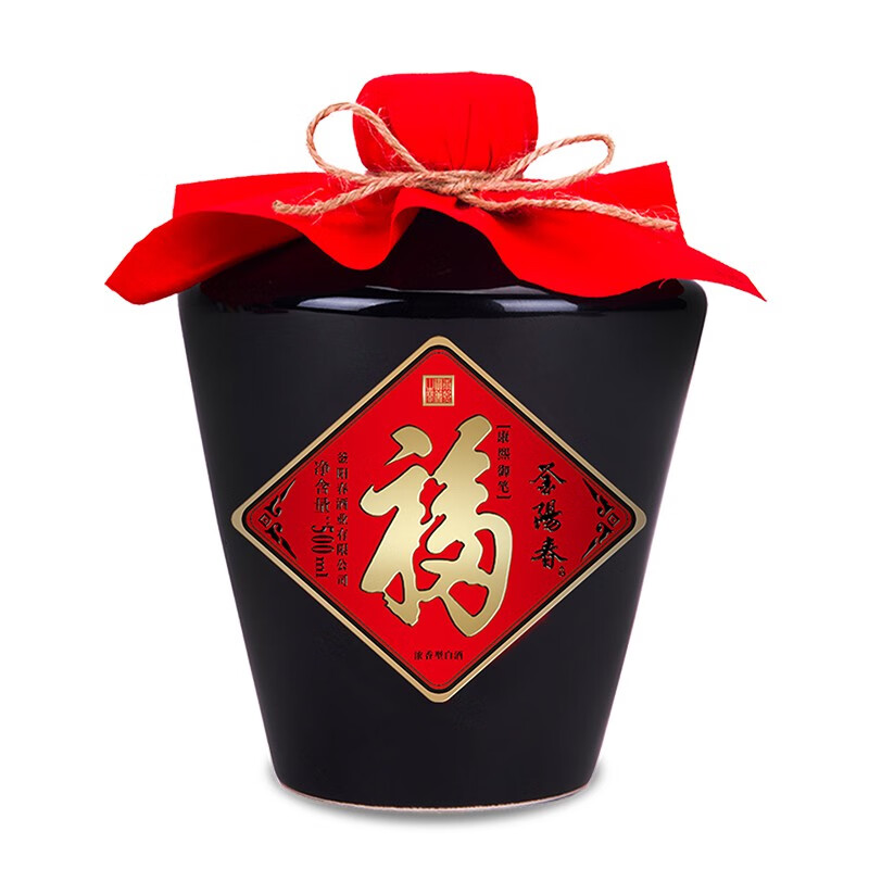 釜陽春福酒 浓香型白酒 52度 500ml 单瓶装