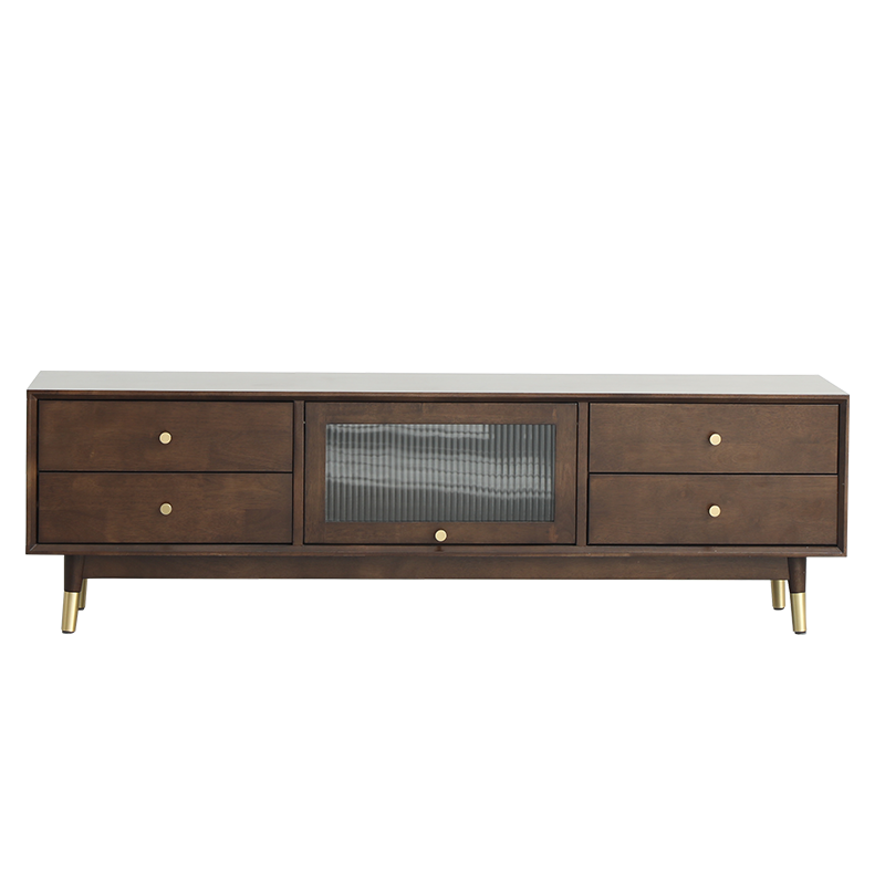 家逸 电视柜 现代简约实木客厅小户型北欧轻奢风茶几电视柜