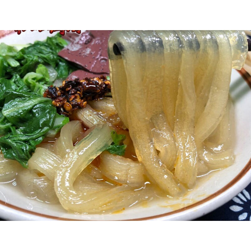 虎钢馋【安阳高汤扁粉菜5包】纯红薯厚粉条手工粉条猪骨汤正宗安阳