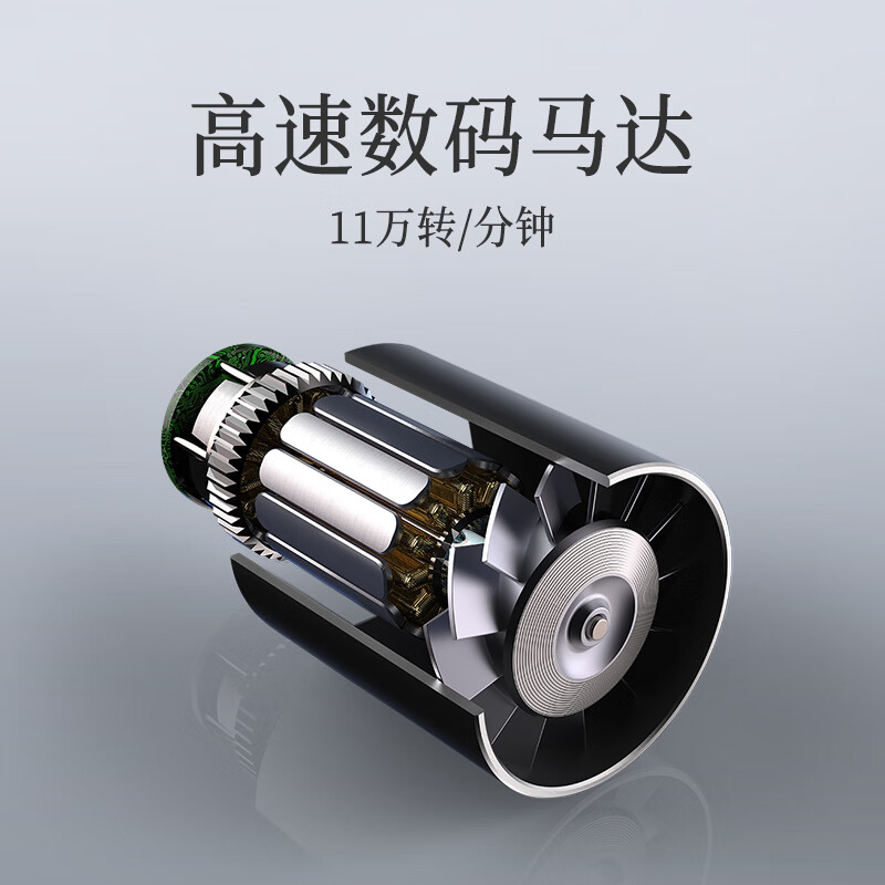索利斯(Solis)智能高速吹风机家用负离子护发不伤发速干电吹风筒930 家用版太空灰1.8m