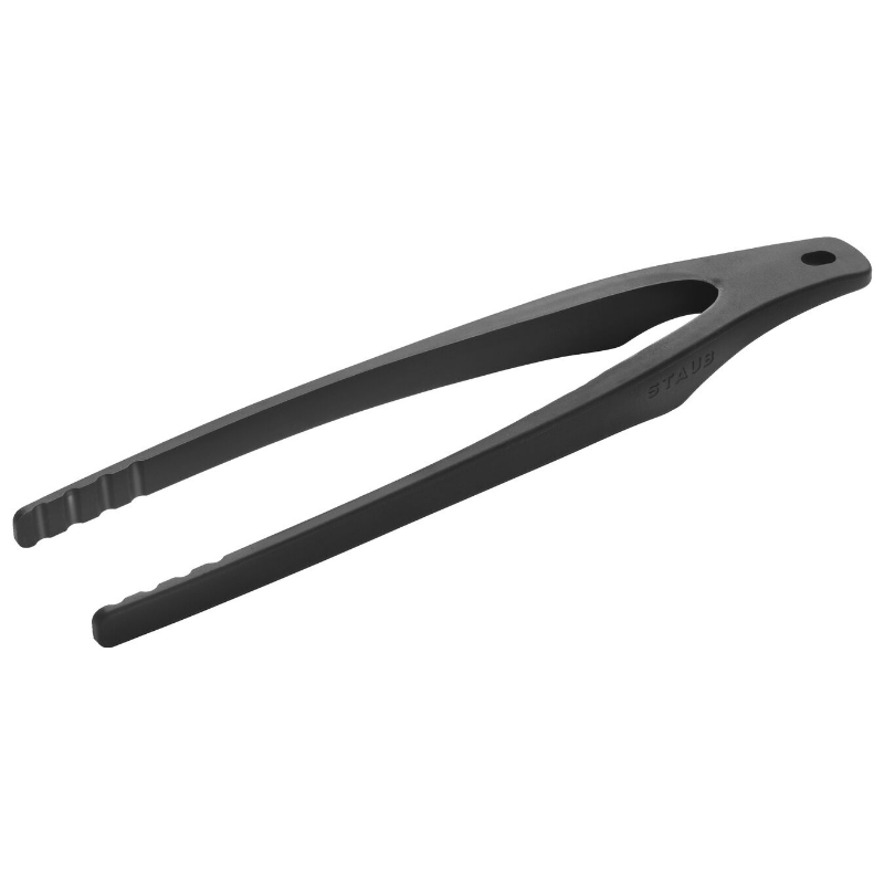 珐宝（staub）烧烤夹木柄硅胶刷厨房小工具烘焙用具 亚光黑硅胶烧烤夹40503-103
