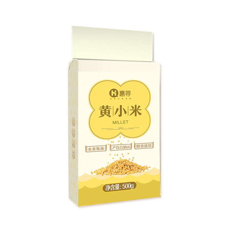 惠寻 京东自有品牌 山西黄小米500g 真空包装 五谷杂粮粗粮小黄米小米粥月子米 粥米伴侣