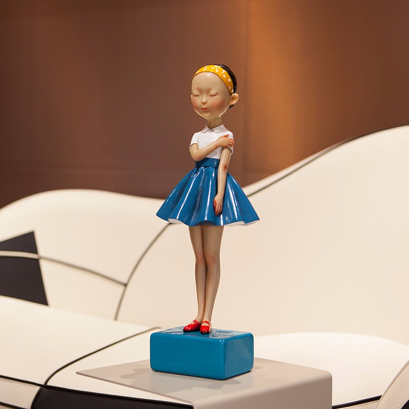 稀奇(xq)向京作品《仲夏》桌面艺术摆件签名版雕塑艺术品生日礼物