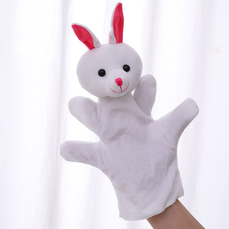 动物世界卡通手偶公仔儿童宝宝安抚手偶公仔指套指偶幼教毛绒玩具 小