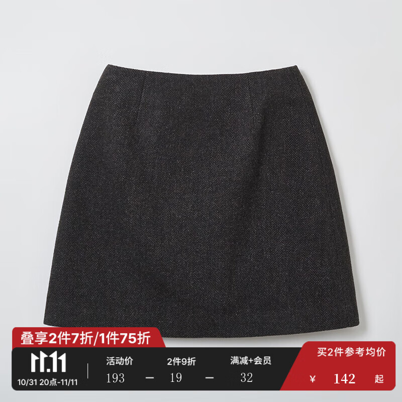 SPAO����ͬ��2024���ﶬ��ƷŮ���ʰٴ�ë�ض�ȹ����ȹSPWHE4TW05 ��ɫ 160/66A/S