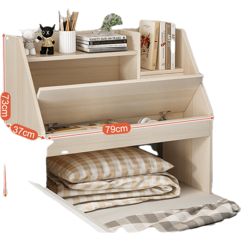 醉季 床上书桌笔记本电脑桌大学生宿舍上铺下铺寝室简约小桌子懒人书桌 翻盖款-枫樱木 宽敞桌面 多元储物