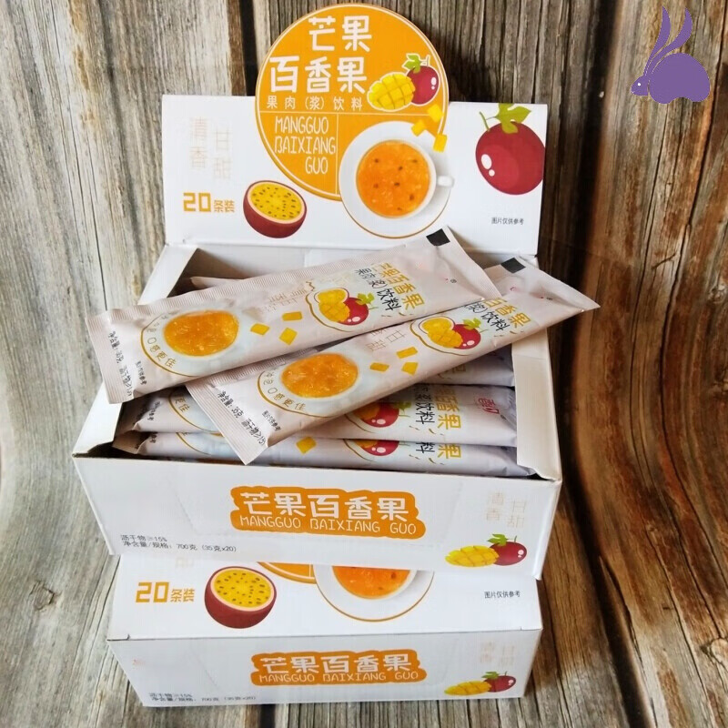 维霆芒果百香果果肉浆饮料35g*20条蜂蜜芒果百香果肉果茶冲饮料 芒果