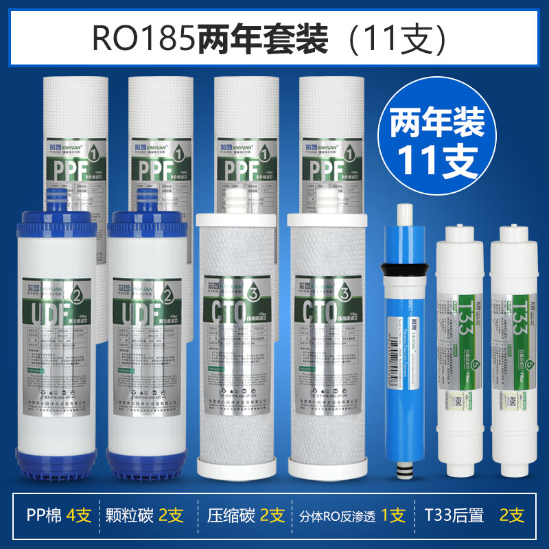 芯园(xinyuan)通用沁园净水器滤芯ru/ro/185j/185i/a/b/c/dt/e/f ro