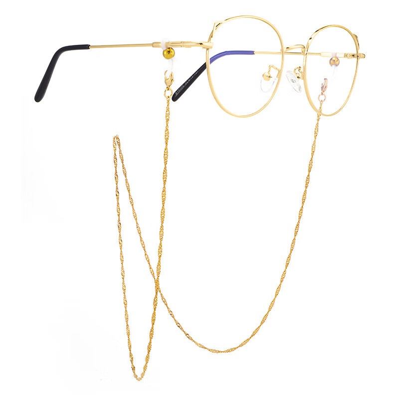mincity眼镜链挂脖金色链条挂链镜链挂链眼镜防滑链链条链子 金色